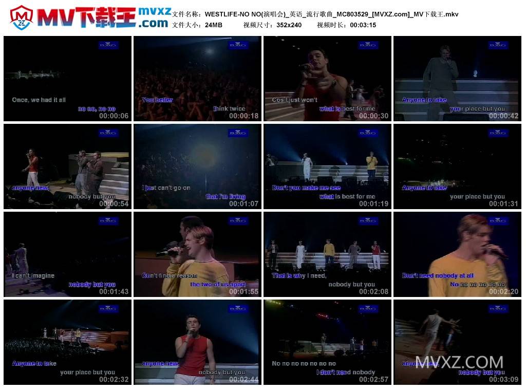 WESTLIFE-NO NO(演唱会)_英语_流行歌曲_MC803529